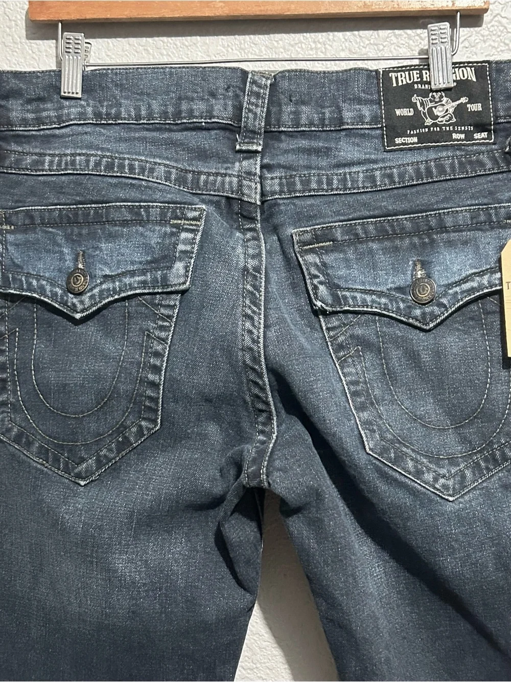 True Religion Men’s Indigo Slim Straight Jeans